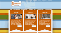 Desktop Screenshot of dogwiseobedience.com